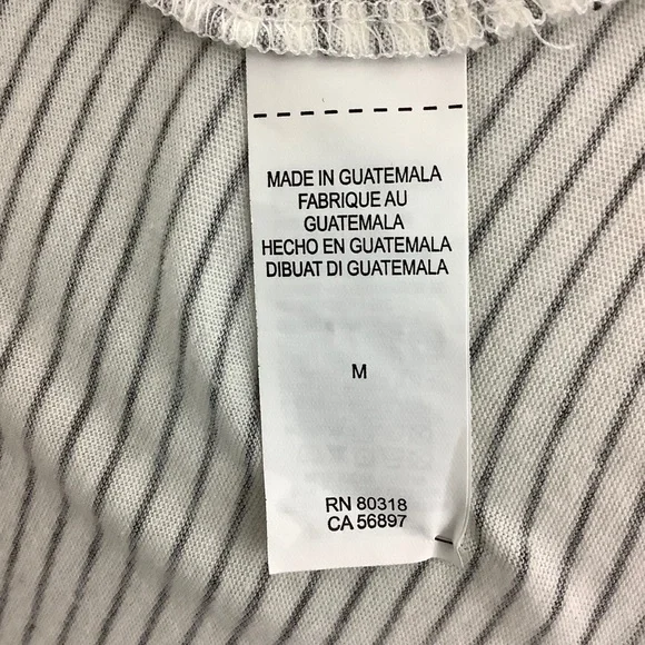 LUCKY BRAND Black-Striped Fearless Female Graphic Tee-Shirt 187 - Picture 6 of 10